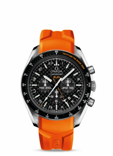 Omega Speedmaster HB-SIA Co-Axial GMT Titanium / Black Carbon / Orange Rubber 321.92.44.52.01.003 (32192445201003)